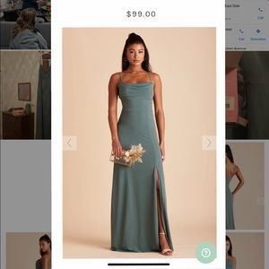 Ash Crepe Dress - Sea Glass (Birdy Grey)